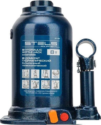 Бутылочный домкрат Stels 51150 8т