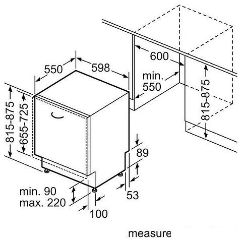 Встраиваемая посудомоечная машина Bosch Serie 4 SMV4EVX14E