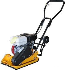 Виброплита Skiper С-60 Honda GX160 (бак, колеса, мат)