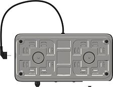 Настольная плита Maxvi HE211 (черный)