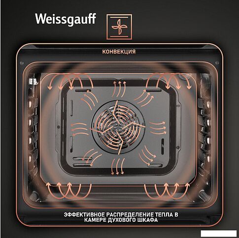 Электрический духовой шкаф Weissgauff EOM 185 BV