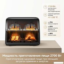 Аэрофритюрница Trouver Air Fryer FD20 Pro AF-5518ATB (черный) Аэрофритюрница Trouver Air Fryer FD20 Pro AF-5518ATB (черный)