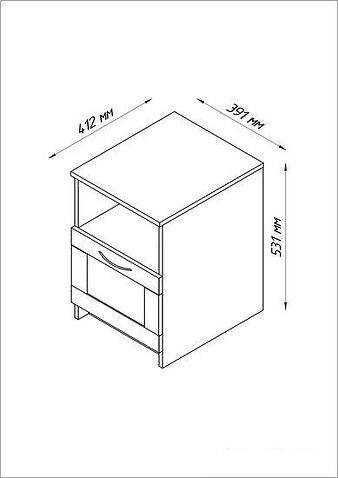Тумба Mio Tesoro Сириус 2.02.03.010.3 (дуб сонома)