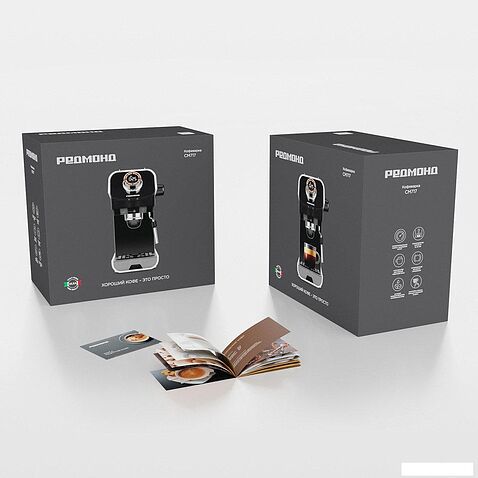 Рожковая кофеварка Redmond (Редмонд) CM717 (белый)