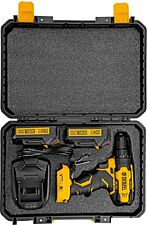 Дрель-шуруповерт Denzel CDQ-20 (с 2-мя АКБ, кейс)