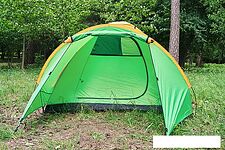 Треккинговая палатка Sundays Camp 4 (зеленый/желтый)
