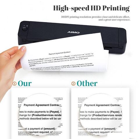 Портативный принтер Aimo P832 A4 Mobile Printer