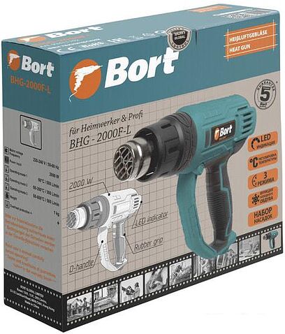 Промышленный фен Bort BHG-2000F-L