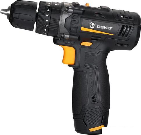 Ударная дрель-шуруповерт Deko GCD12DU3 SET4 063-4038 (с 2-мя АКБ, кейс, набор оснастки)