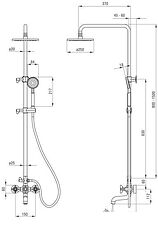 Душевая система Deante Temisto NAC 01QT
