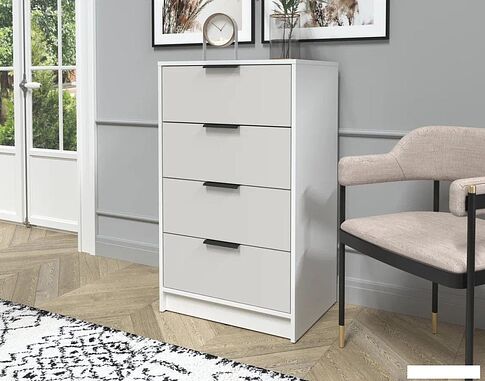 Комод Интерлиния Концепт КТ-К60 (персидский жемчуг/белый платинум)