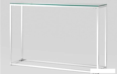 Консольный стол Stool Group Таун 115x30 ECST-022 (прозрачное стекло/сталь серебристый)