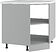 Шкаф напольный ДСВ Тренто СУ 850 правый (серый/белый)