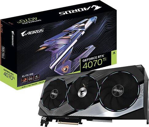 Видеокарта Gigabyte Aorus GeForce RTX 4070 Ti Elite 12G GV-N407TAORUS E-12GD