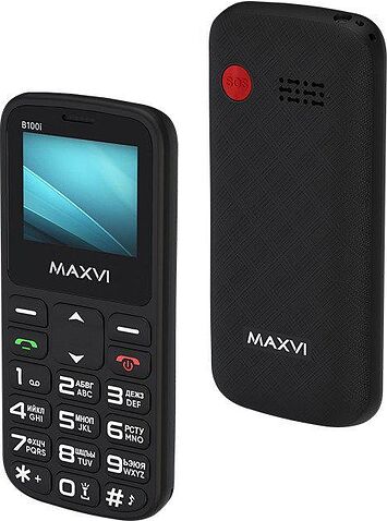 Телефон Maxvi B100i (черный)