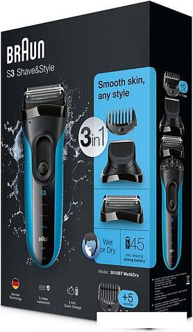 Электробритва Braun Series 3 Shave&Style 3010BT Wet&Dry