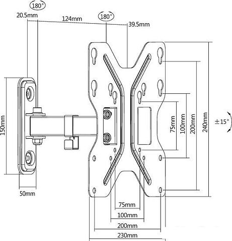 Кронштейн Ultramounts UM898 (черный)