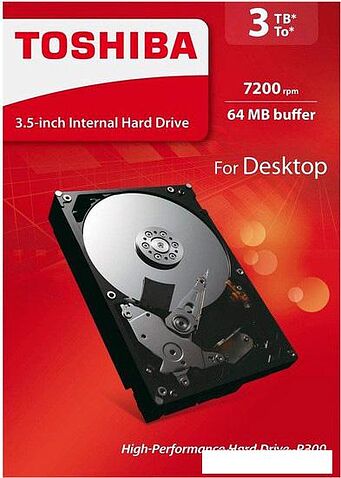 Жесткий диск Toshiba P300 3TB [HDWD130EZSTA]