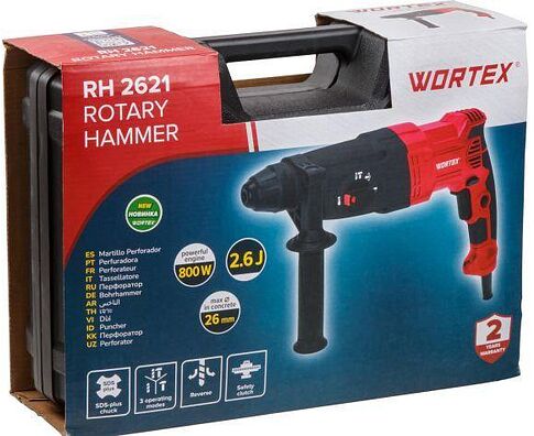 Перфоратор Wortex RH 2621 1333519 (кейс)