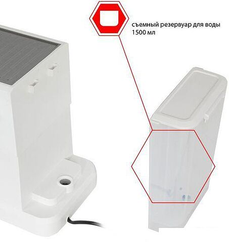 Рожковая помповая кофеварка JVC JK-CF33 (белый)