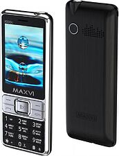 Кнопочный телефон Maxvi X900c (черный)