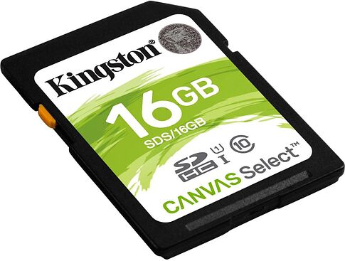 Карта памяти Kingston Canvas Select SDS/16GB SDHC 16GB