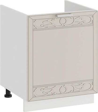 Шкаф напольный Трия Долорес 1Н5М (белый/крем)