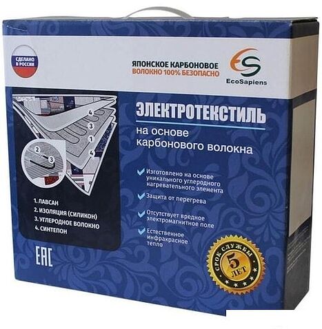 Электрическая простыня EcoSapiens Linen ES-412