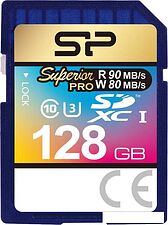 Карта памяти Silicon-Power Superior Pro SDXC SP128GBSDXCU3V10 128GB Карта памяти Silicon-Power Superior Pro SDXC SP128GBSDXCU3V10 128GB