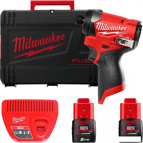Винтоверт Milwaukee M12 FUEL M12FID2-202X 4933479877 (с 2-мя АКБ, кейс)