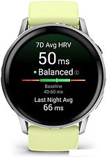 Умные часы Garmin Venu 4 45 мм (серебристый/желтый)