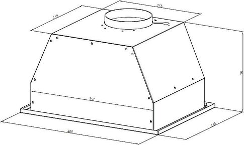 Кухонная вытяжка Monsher Inna 40 Noir (черный)