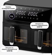 Аэрогриль (аэрофритюрница) Kitfort KT-8119