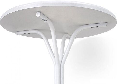 Журнальный столик Sheffilton SHT-CT12-1 (белый муар/белый мрамор)