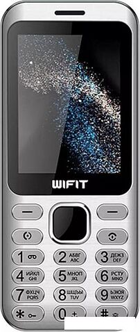 Кнопочный телефон Wifit Wiphone F2 (серебристый)