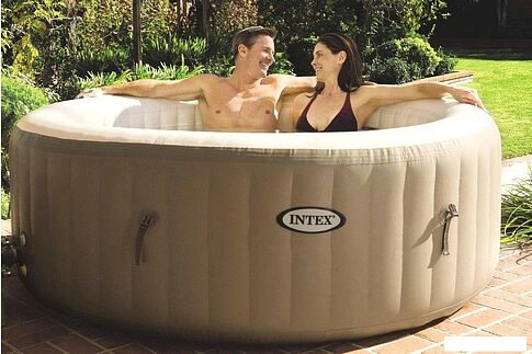 Надувной бассейн Intex Pure Spa Bubble Massage 28428 (216x71) с джакузи