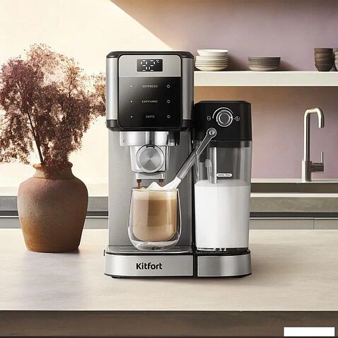 Рожковая кофеварка Kitfort KT-7617