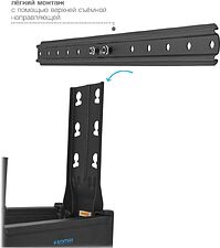 Кронштейн для телевизора Kromax Ultra Slim-102 (черный)