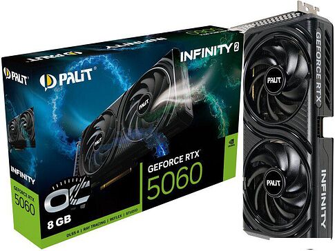 Видеокарта Palit GeForce RTX 5060 Infinity 2 OC NE75060V19P1-GB2063L