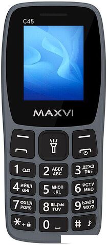 Кнопочный телефон Maxvi C45 (серый)