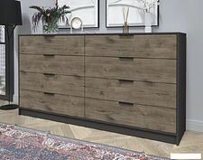 Комод Интерлиния Концепт КТ-К197 (дуб веллингтон/антрацит)