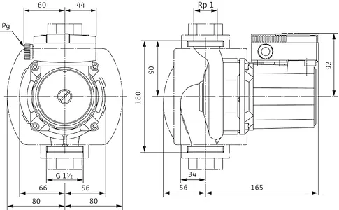 Насос Wilo TOP-S 25/7 (1~230 V, PN 10)