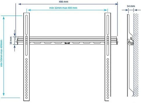Кронштейн Kromax VEGA-11 (черный)