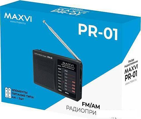 Радиоприемник Maxvi PR-01 (черный)