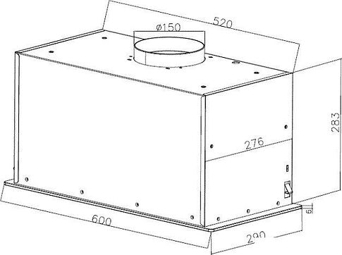 Кухонная вытяжка ZorG Star 1080 60 S-GC (черный)