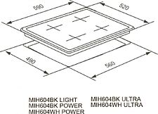 Варочная панель Meferi MIH604BK Matt Ultra