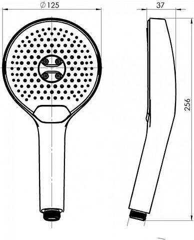 Душевая лейка Rubineta Spoleto 622163B