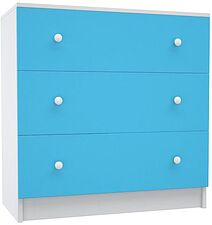 Комод МДК Феникс КМ1Ф-Г с 3 ящиками 820x800x418 (голубой)