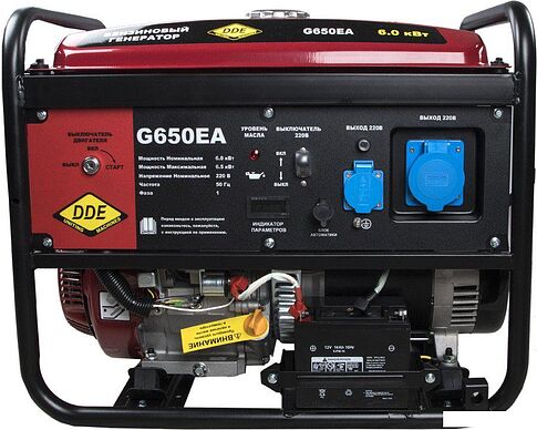 Бензиновый генератор DDE G650EA