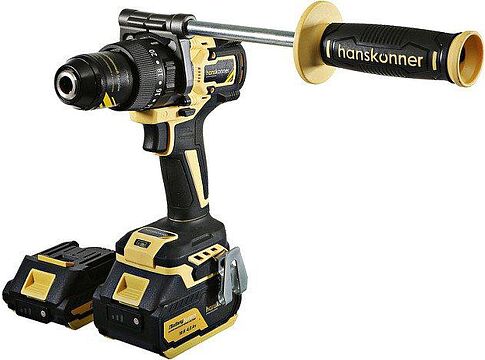 Ударная дрель-шуруповерт Hanskonner HCD18165BLI (с 2-мя АКБ, кейс)